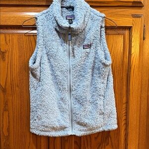 Patagonia Cozy Fleece Vest in Light Blue